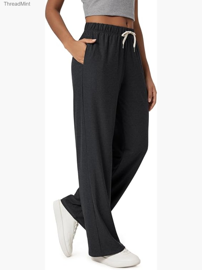 Women's Straight Leg Lounge Pants Ultra Soft Tech With Pockets
